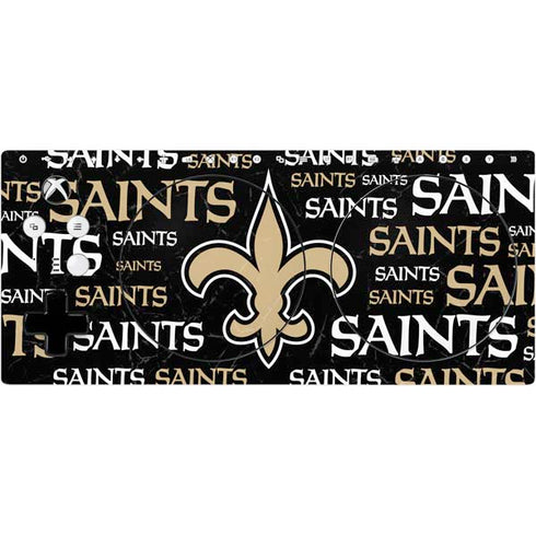 NFL New Orleans Saints Black Blast Xbox Adaptive Controller Skin
