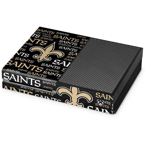 NFL New Orleans Saints Black Blast Xbox One Console Skin