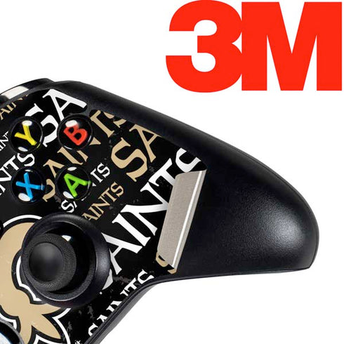 NFL New Orleans Saints Black Blast Xbox One Controller Skin