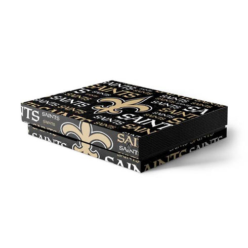 NFL New Orleans Saints Black Blast Xbox One X Console Skin