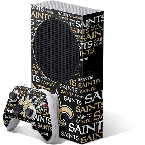 NFL New Orleans Saints Black Blast Xbox Series S Skins