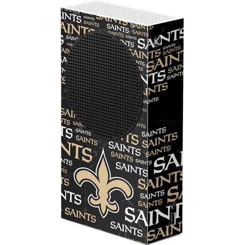 NFL New Orleans Saints Black Blast Xbox Series S Console Skin