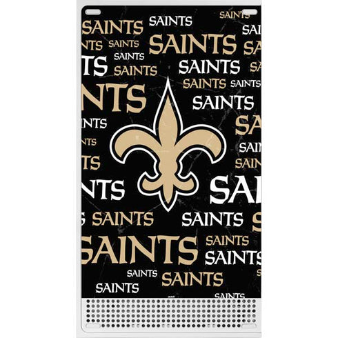 NFL New Orleans Saints Black Blast Xbox Series S Console Skin