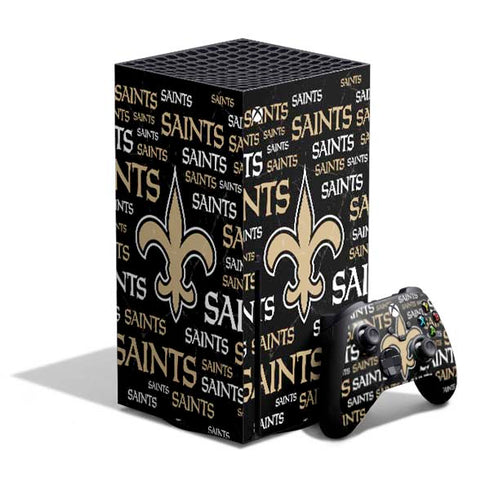 NFL New Orleans Saints Black Blast Xbox Series X Bundle Skin