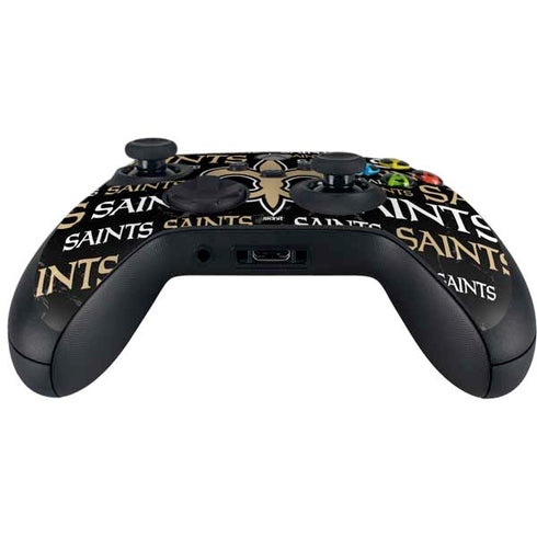 NFL New Orleans Saints Black Blast Xbox Series X Controller Skin
