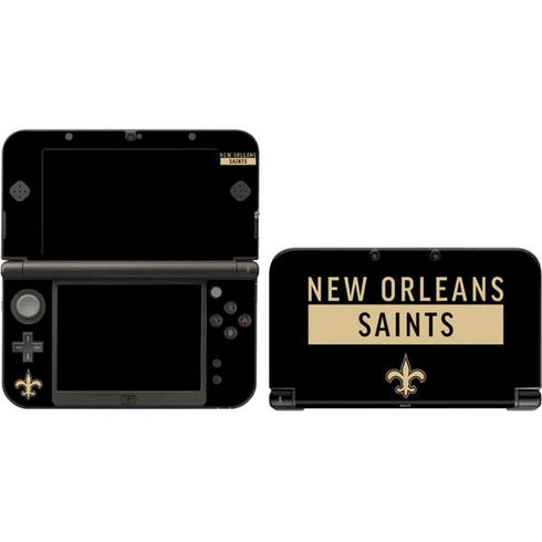NFL New Orleans Saints Black Performance Series 3DS XL 2015 Skin