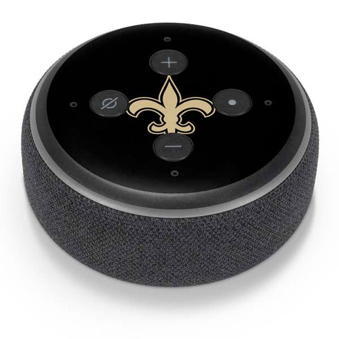 NFL New Orleans Saints Black Performance Series Amazon Echo Dot Skin