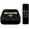NFL New Orleans Saints Black Performance Series Apple TV Skin