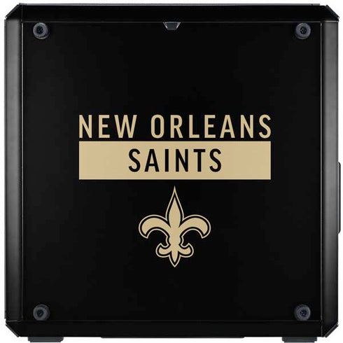 NFL New Orleans Saints Black Performance Series Cooler Master MasterBox Q300L Mini Tower Skin