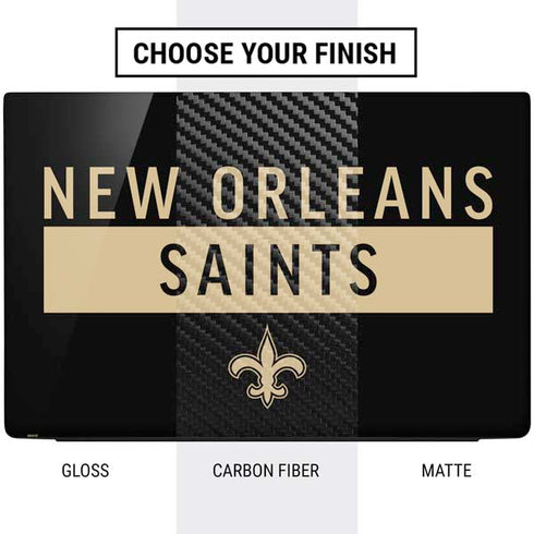 NFL New Orleans Saints Black Performance Series Dell Vostro Skin