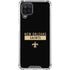 NFL New Orleans Saints Black Performance Series Galaxy A12 Clear Case