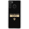 NFL New Orleans Saints Black Performance Series Galaxy A21 Clear Case