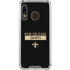 NFL New Orleans Saints Black Performance Series Galaxy A30 Clear Case