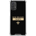 NFL New Orleans Saints Black Performance Series Galaxy A32 5G Clear Case