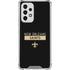 NFL New Orleans Saints Black Performance Series Galaxy A53 5G Clear Case