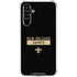 NFL New Orleans Saints Black Performance Series Galaxy A54 5G Clear Case