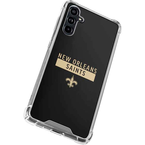 NFL New Orleans Saints Black Performance Series Galaxy A54 5G Clear Case