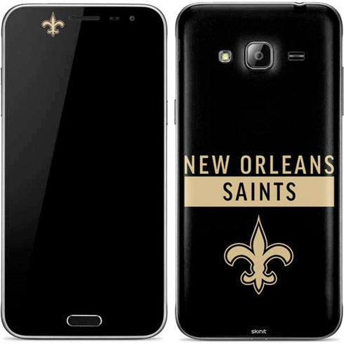 NFL New Orleans Saints Black Performance Series Galaxy J3 Skin