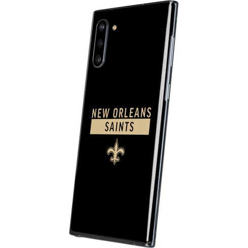 NFL New Orleans Saints Black Performance Series Galaxy Note 10 Skin