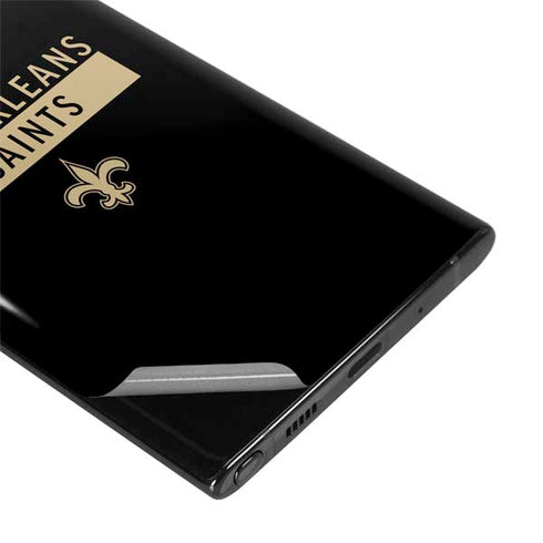 NFL New Orleans Saints Black Performance Series Galaxy Note 10 Skin