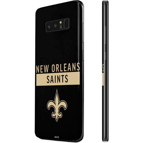 NFL New Orleans Saints Black Performance Series Galaxy Note 8 Skin