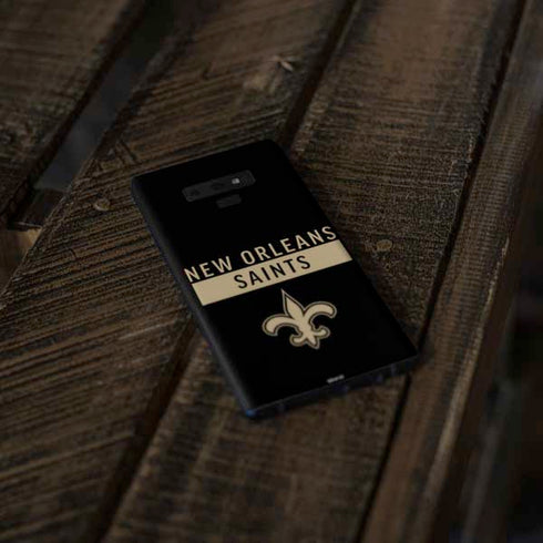NFL New Orleans Saints Black Performance Series Galaxy Note 9 Skin