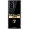 NFL New Orleans Saints Black Performance Series Galaxy Note20 5G Clear Case