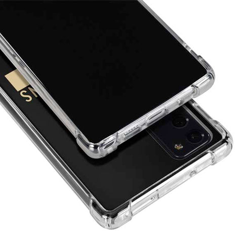 NFL New Orleans Saints Black Performance Series Galaxy Note20 5G Clear Case