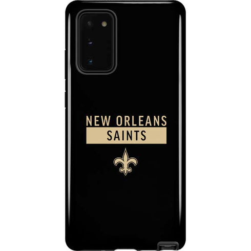 NFL New Orleans Saints Black Performance Series Galaxy Note20 5G Pro Case