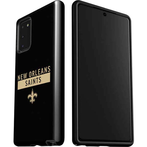 NFL New Orleans Saints Black Performance Series Galaxy Note20 5G Pro Case