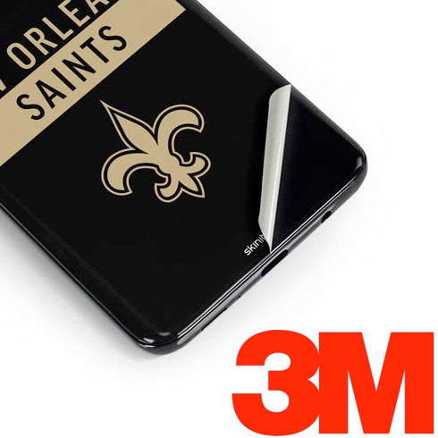 NFL New Orleans Saints Black Performance Series Galaxy S10 Plus Skin