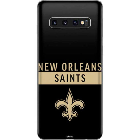 NFL New Orleans Saints Black Performance Series Galaxy S10 Skin