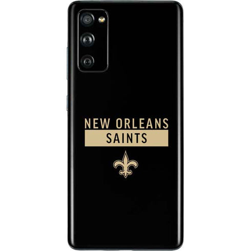 NFL New Orleans Saints Black Performance Series Galaxy S20 Fan Edition Skin