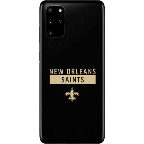 NFL New Orleans Saints Black Performance Series Galaxy S20 Plus Skin