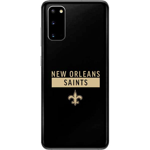 NFL New Orleans Saints Black Performance Series Galaxy S20 Skin