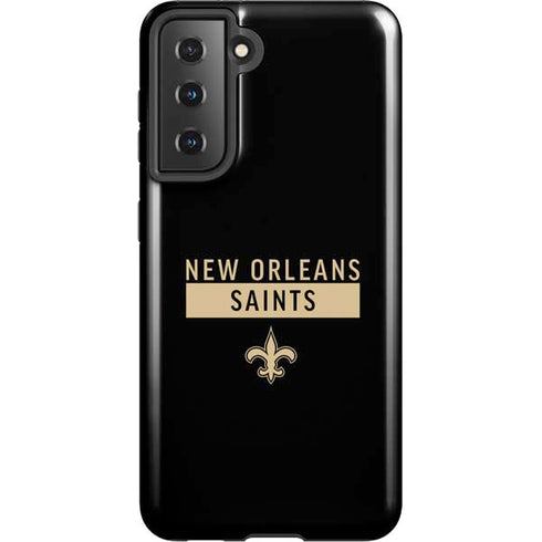 NFL New Orleans Saints Black Performance Series Galaxy S21 5G Pro Case