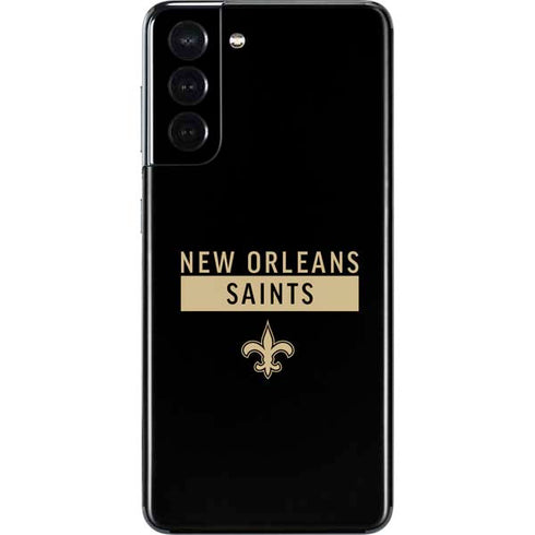 NFL New Orleans Saints Black Performance Series Galaxy S21 5G Skin