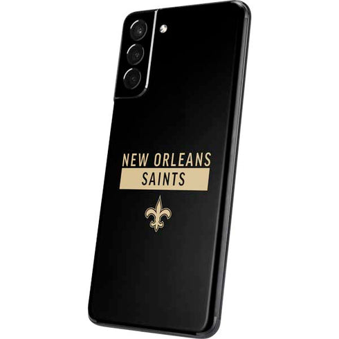 NFL New Orleans Saints Black Performance Series Galaxy S21 5G Skin