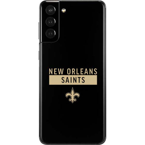 NFL New Orleans Saints Black Performance Series Galaxy S21 Plus 5G Skin