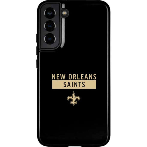 NFL New Orleans Saints Black Performance Series Galaxy S22 Plus Pro Case