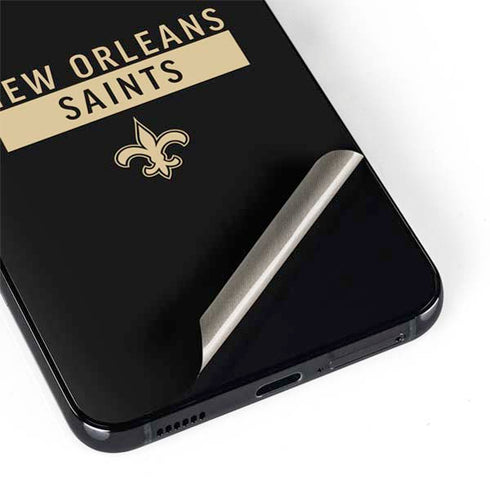 NFL New Orleans Saints Black Performance Series Galaxy S22 Skin