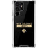 NFL New Orleans Saints Black Performance Series Galaxy S22 Ultra Clear Case