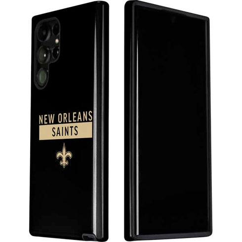 NFL New Orleans Saints Black Performance Series Galaxy S22 Ultra Pro Case