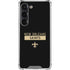 NFL New Orleans Saints Black Performance Series Galaxy S23 Clear Case