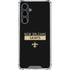 NFL New Orleans Saints Black Performance Series Galaxy S23 FE Clear Case