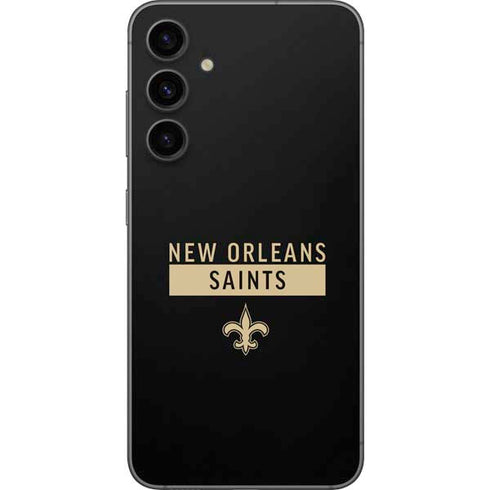 NFL New Orleans Saints Black Performance Series Galaxy S23 FE Skin