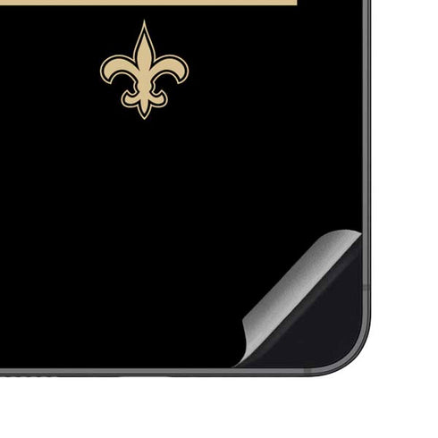 NFL New Orleans Saints Black Performance Series Galaxy S23 FE Skin