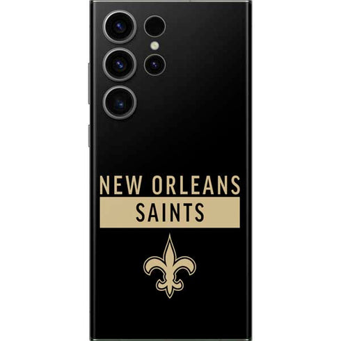 NFL New Orleans Saints Black Performance Series Galaxy S23 Ultra Skin