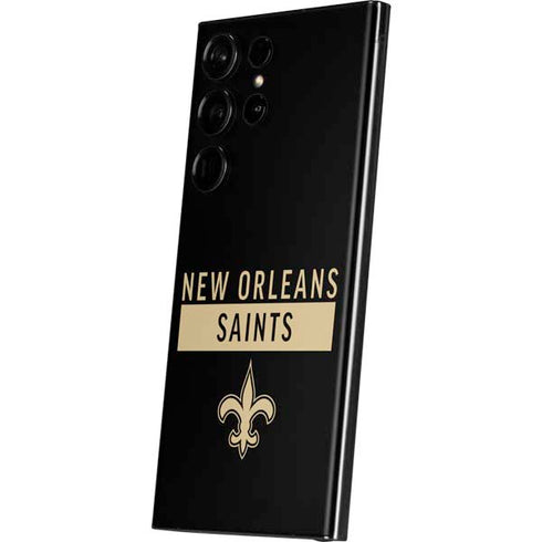 NFL New Orleans Saints Black Performance Series Galaxy S23 Ultra Skin
