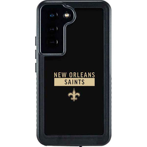 NFL New Orleans Saints Black Performance Series Galaxy S23 Waterproof Case